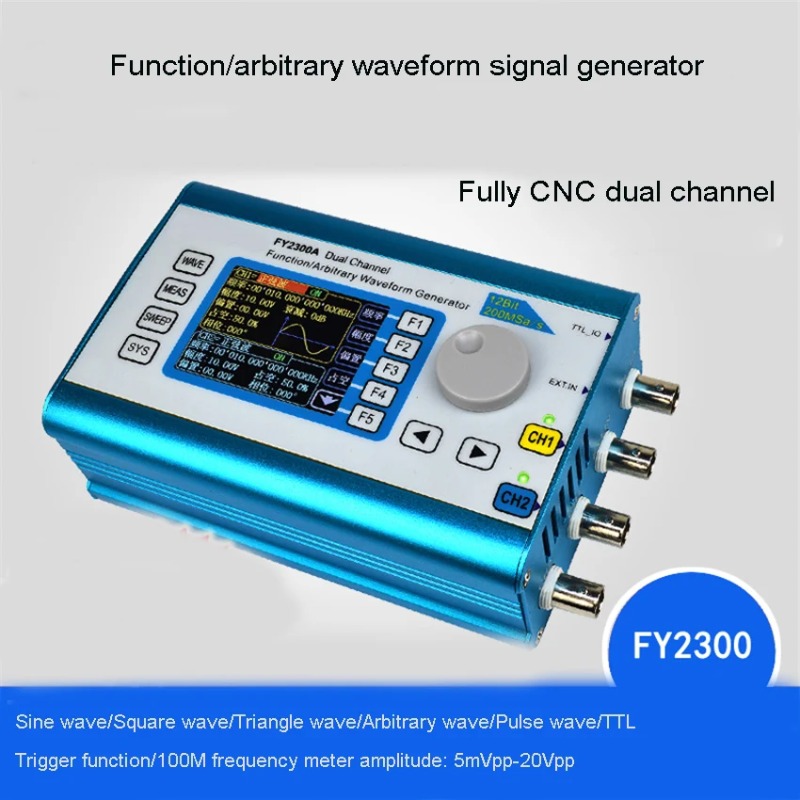 Function Arbitrary Waveform Generator - FY2300 デュアルチャンネル DDS 機能付き任意波形信号発生器 信号源/周波数計数 DC5V±0.5V