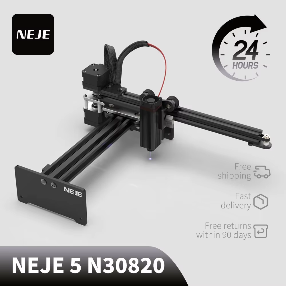 Mini Laser Engraver Cnc Router - NEJE 5 N30820 40WミニCNCレーザー彫刻機 デスクトップ彫刻機 木材切断
