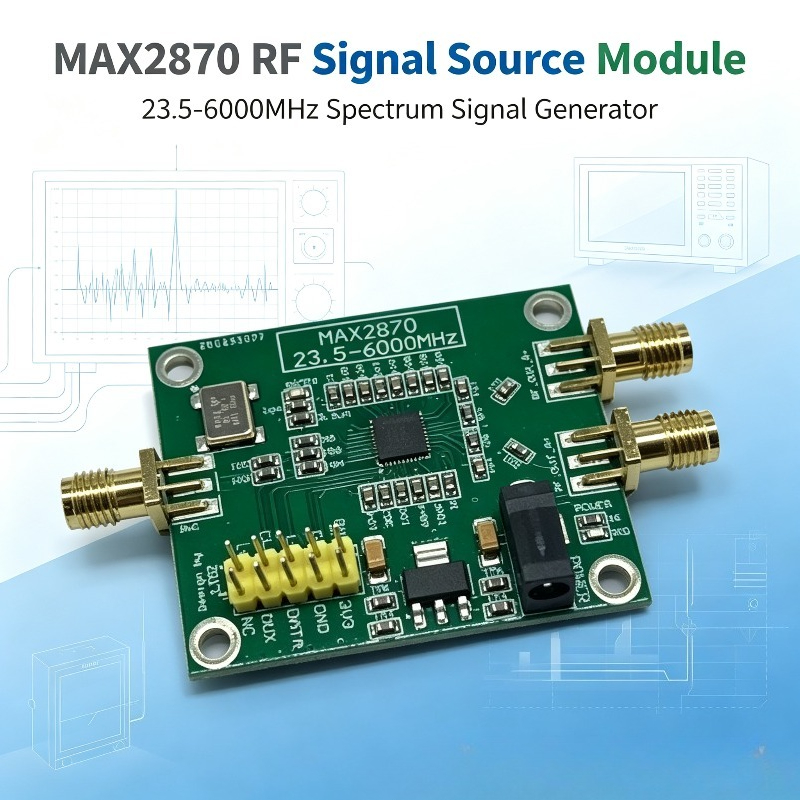 Signal Generator Spectrum Analyzer - MAX2870 23.5–6000MHz RF信号源モジュール、アナライザーおよび試験機器用スペクトラム信号発生器
