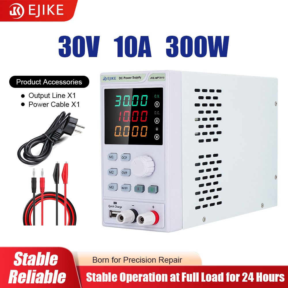Programmable Dc Power Supply 30V 10A - EJIKE DC電源 300W プログラム可能な30V 60V 100V調整可能なDC安定化電源