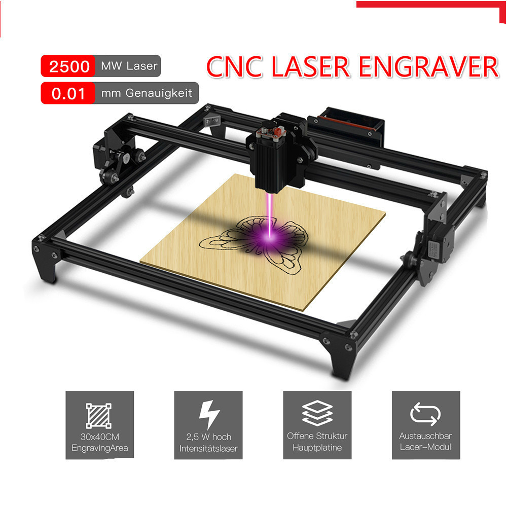 Mini Laser Engraver Cnc Router - 30*40 センチメートルミニ 2500MW CNC レーザー彫刻機 2