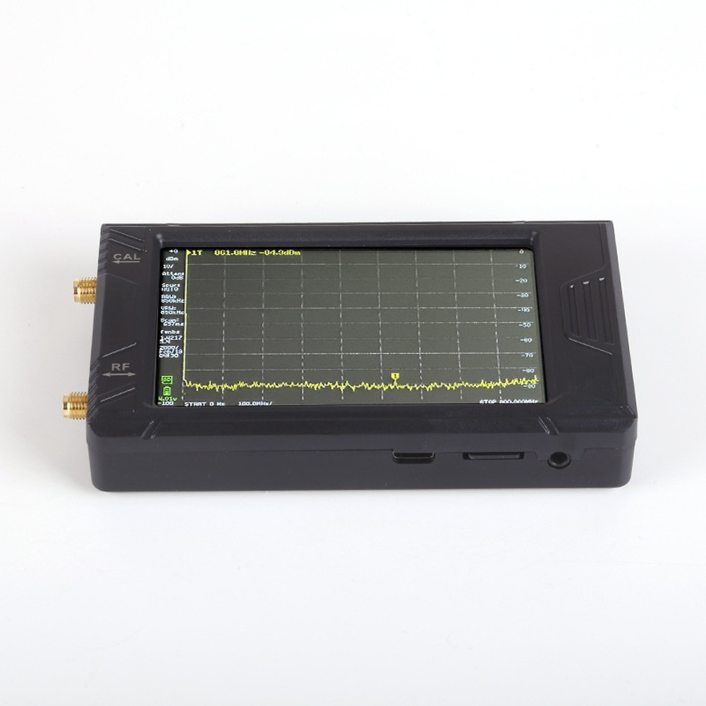 Signal Generator Spectrum Analyzer - 4インチのハンディ型スペクトラムアナライザー。Ultra Plusモデルで、100kHzから7.3GHzまでの周波数範囲に対応。IPSタッチスクリーンを搭載し、内蔵信号発生器を備えています。