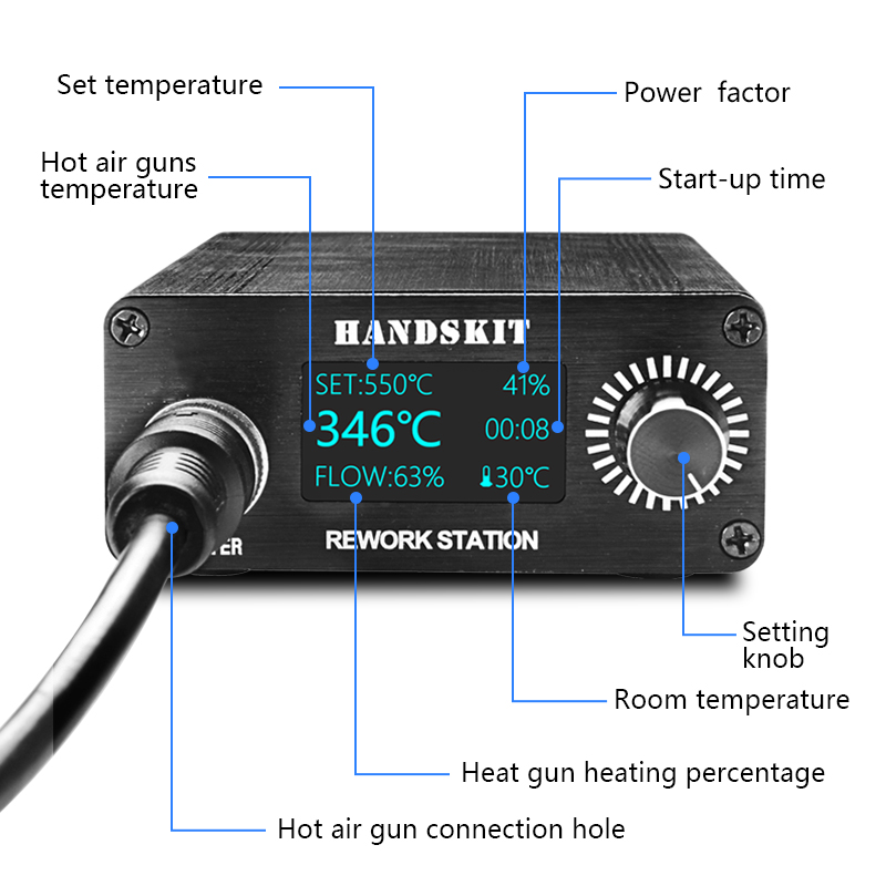 T12 ヒートガン OLED デジタルディスプレイ温度はんだ - Hot Air Rework Station T12 のレビューと価格
