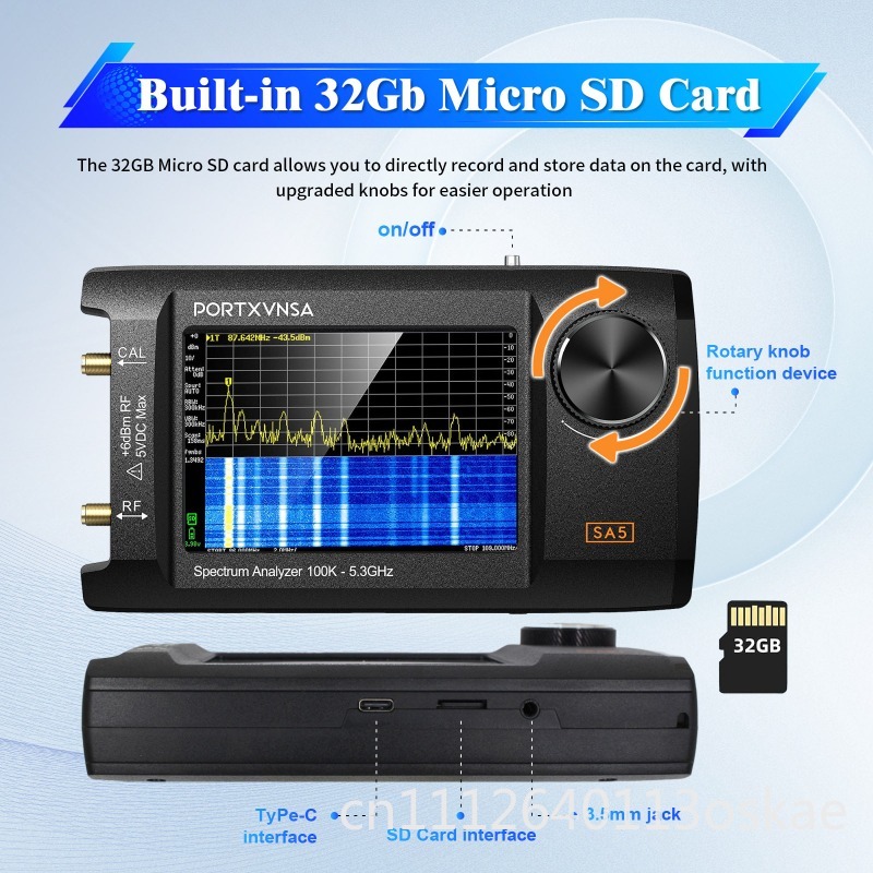 SA5 多機能ハンドヘルドスペクトラムアナライザ 4 インチ - Signal Generator Spectrum Analyzer のレビューと価格