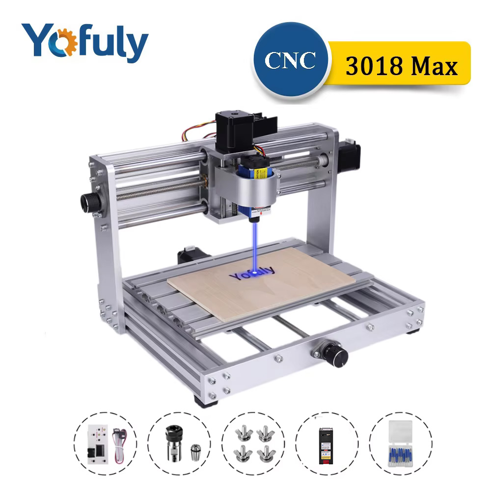 CNC 3018 最大金属彫刻機 200 ワットスピンドル  - Mini Laser Engraver Cnc Router のレビューと価格