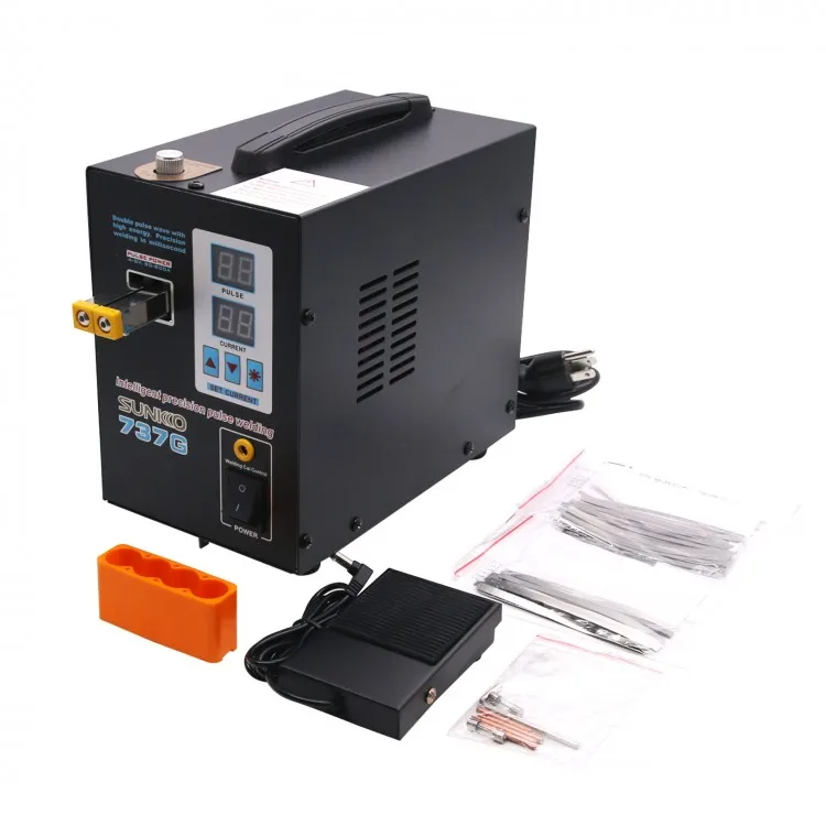 737G スポット溶接機 110V 1.5KW 溶接機 LE - Spot Welder 18650 Battery Pack のレビューと価格