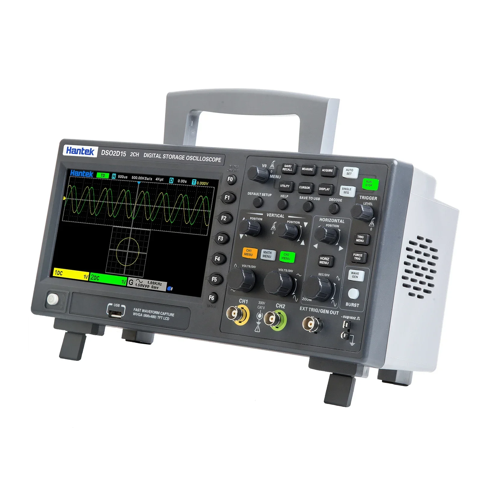 感度 Hantek 信号生成オシロスコープ DSO2C10  - Digital Storage Oscilloscope 100Mhz のレビューと価格