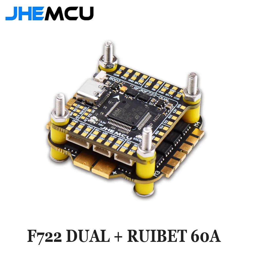 UniFlyJHEMCU F7 スタック F722 デュアル - Fpv Flight Controller F7 Stack 60A のレビューと価格